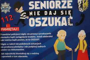 Plakat zawierający porady dla seniorów
