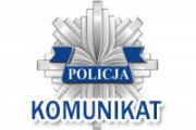Odznaka policyjna z napisem Policja komunikat